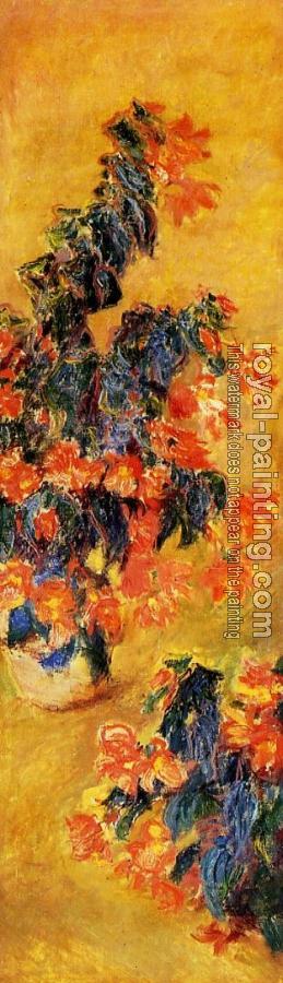 Claude Oscar Monet : Red Azalias in a Pot